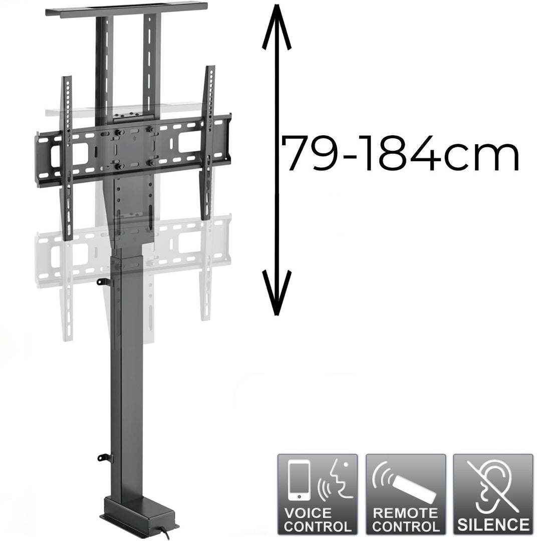 Maclean - TV-beugel - Elektrische uittrekbare bevestiging - 37''-80'', VESA 600x400, max 60kg, MC-866T
