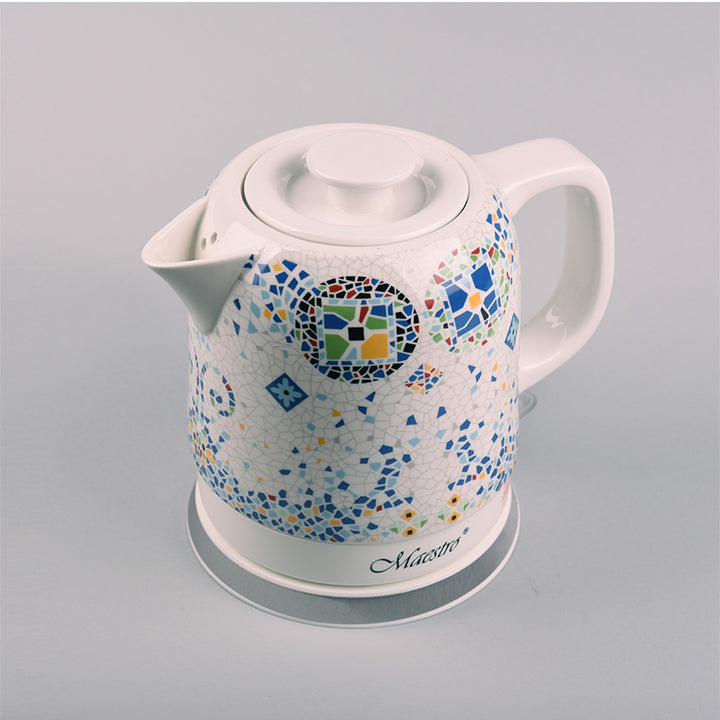 Maestro MR068 Keramische Waterkoker 1.5L Decoratief Oosters Mozaïekpatroon Automatische uitschakeling Oververhittingbeveiliging 3-pins UK Plug