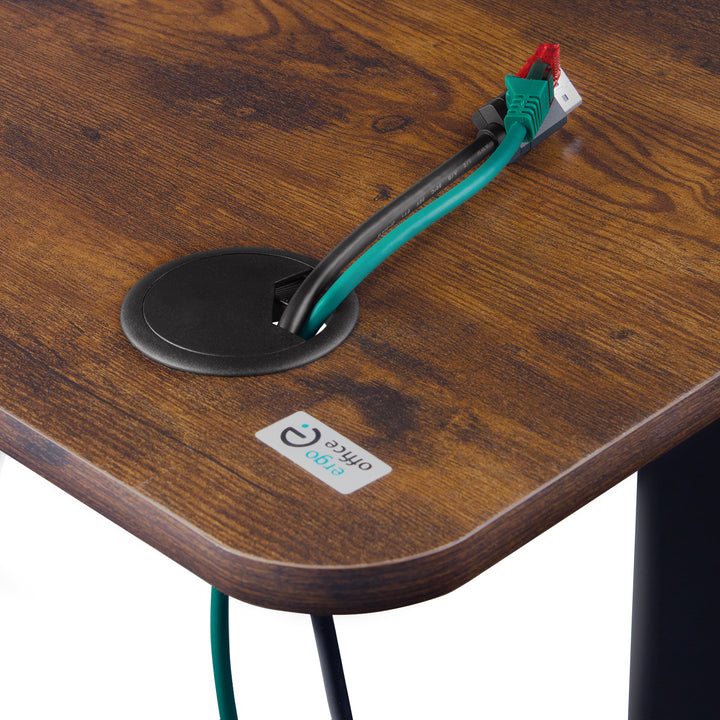 Schrijftafel Ergo Office elektrische hoogteverstelling, voor staan en zitten, max hoogte 114cm, ER-451