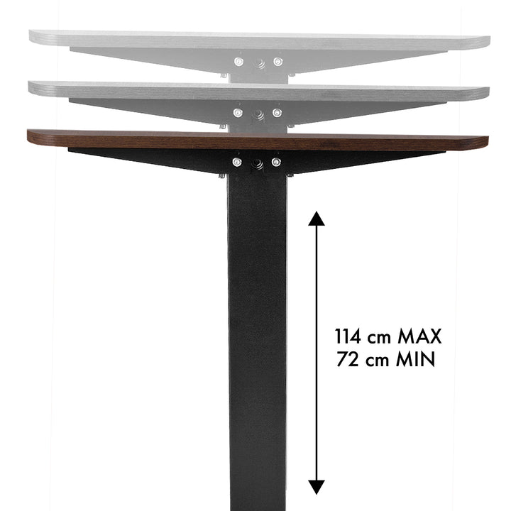 Schrijftafel Ergo Office elektrische hoogteverstelling, voor staan en zitten, max hoogte 114cm, ER-451