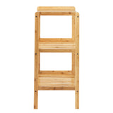 GreenBlue - Badkamerrek - Badkamer Rek - Badkamermeubel - Opbergrek - bamboe - 370x330x780mm - 3 planken - GB321
