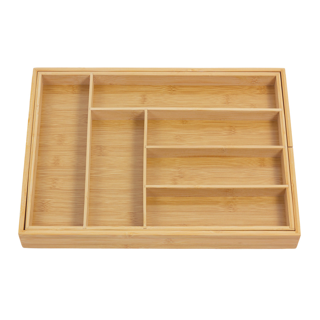 GreenBlue uitschuifbare bamboe bestekhouder, 325-500x430x45mm, GB379