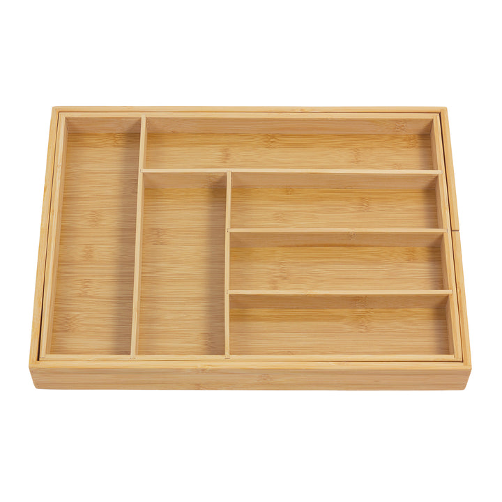 GreenBlue uitschuifbare bamboe bestekhouder, 325-500x430x45mm, GB379