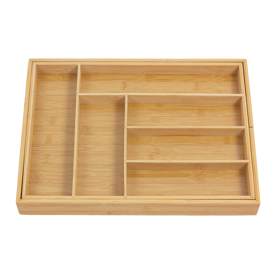 GreenBlue uitschuifbare bamboe bestekhouder, 325-500x430x45mm, GB379