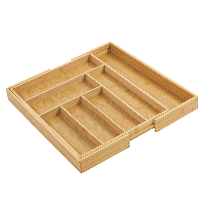 GreenBlue uitschuifbare bamboe bestekhouder, 325-500x430x45mm, GB379