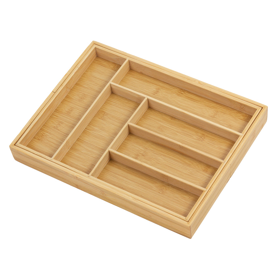 GreenBlue uitschuifbare bamboe bestekhouder, 325-500x430x45mm, GB379