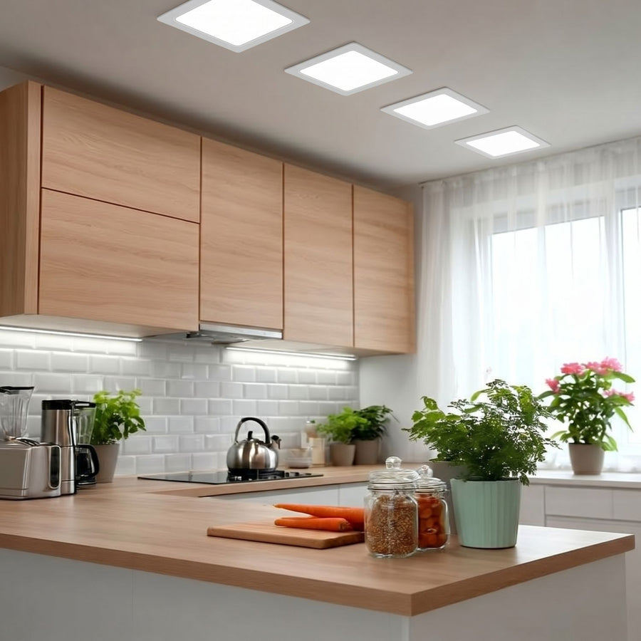 Maclean - Led-paneel - SLIM inbouw - 18W, Neutraal Wit 4000K - 170*170*26mm - 1900lm, MCE374 S