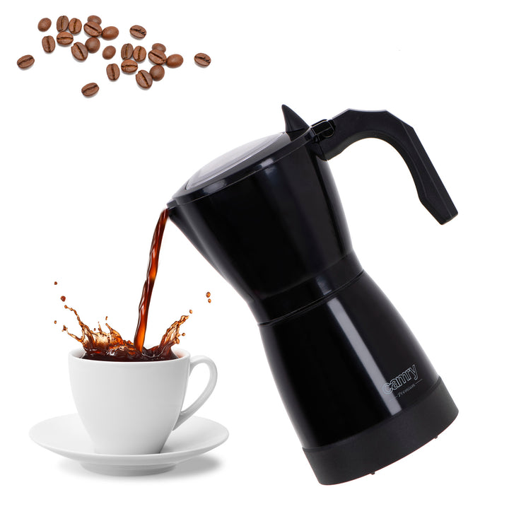 Moka Camry CR 4415B 300ml elektrische koffiemachine voor 6 kopjes espresso