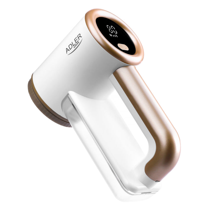 Adler scheerapparaat voor stoffen, opladen via USB, LCD-display, 3-traps snelheid, borstel, AD 9617