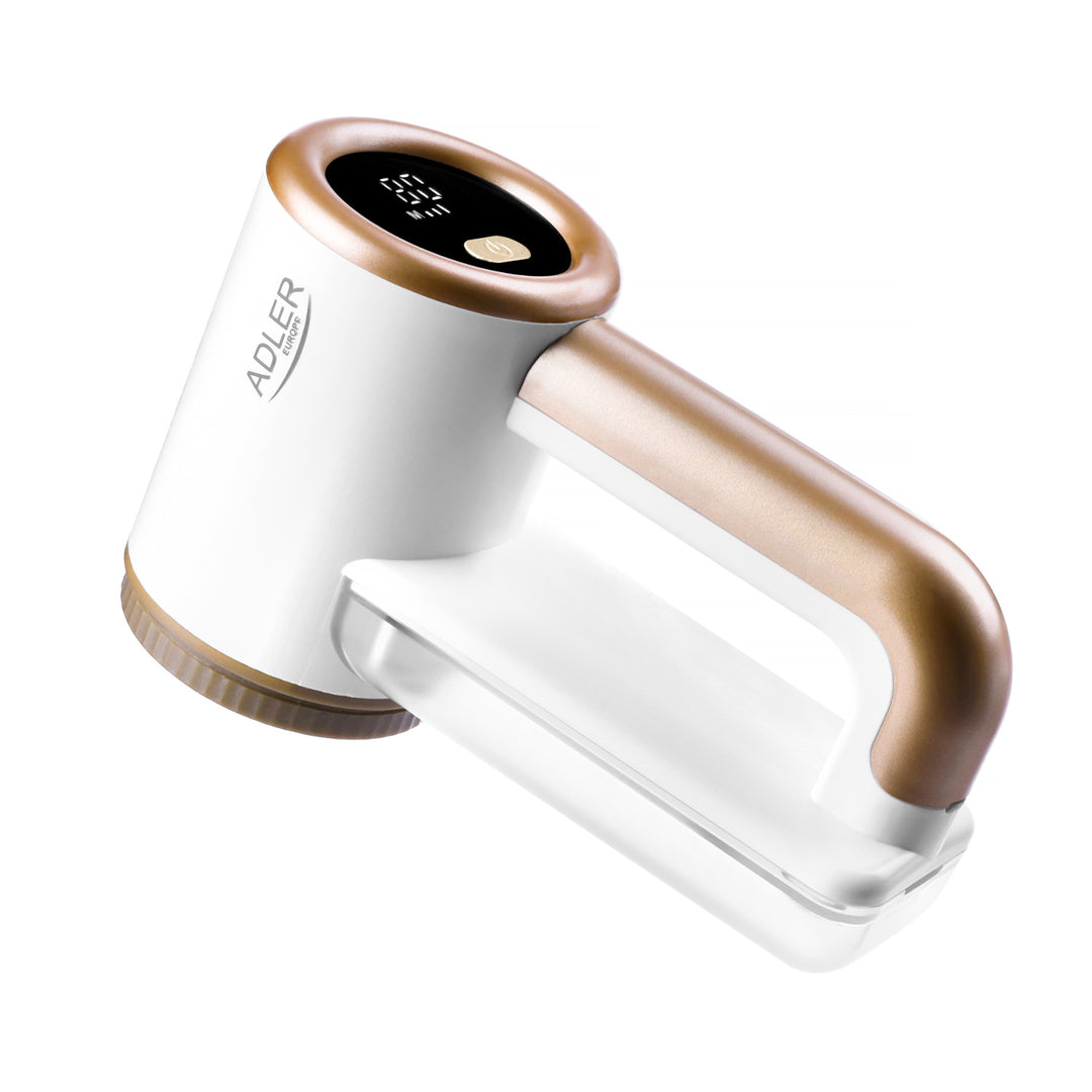 Adler scheerapparaat voor stoffen, opladen via USB, LCD-display, 3-traps snelheid, borstel, AD 9617