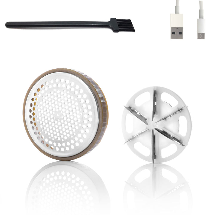 Adler scheerapparaat voor stoffen, opladen via USB, LCD-display, 3-traps snelheid, borstel, AD 9617