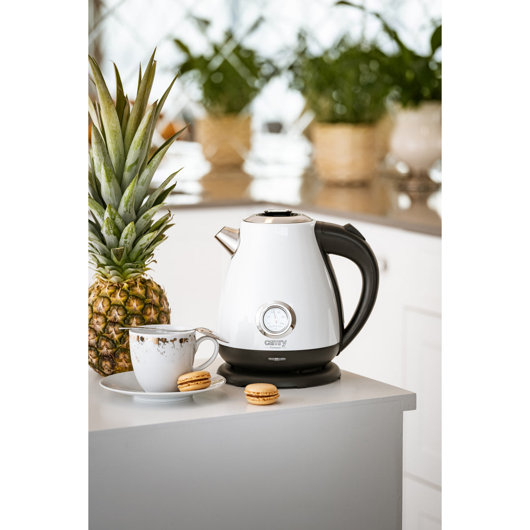 Camry waterkoker, snoerloos, met thermometer, 1,7L, 2200W, CR 1344