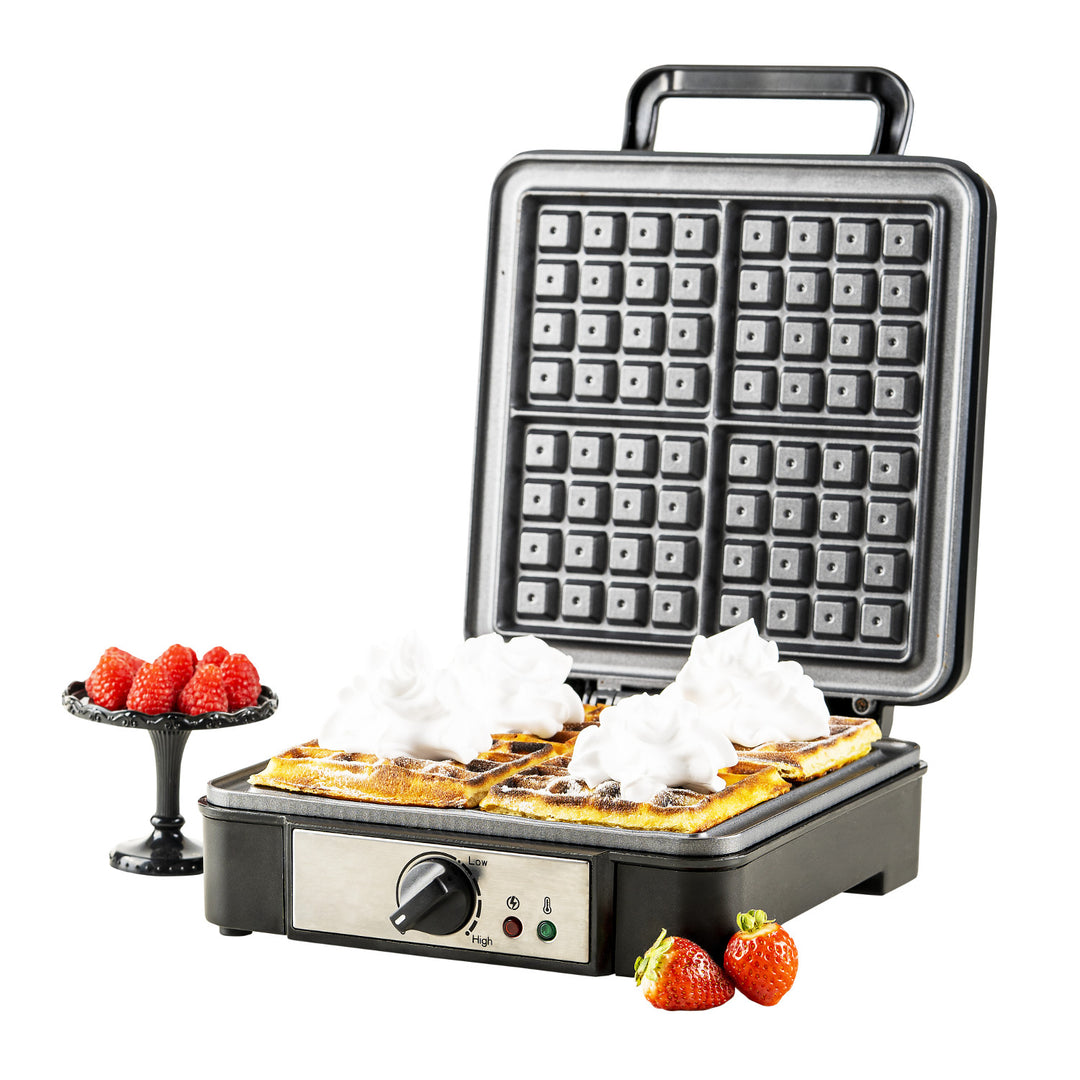 Wafelijzer Adler, voor 4 wafels, temperatuurregeling, 1800W, AD 3049