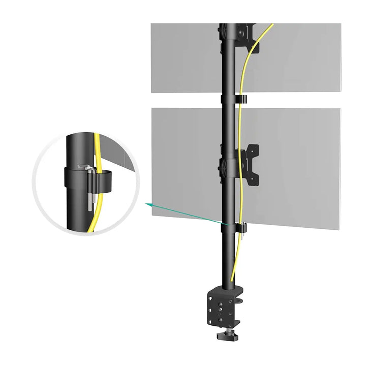 Maclean monitorsteun, max VESA 100x100, 13-27", 9kg, MC-966