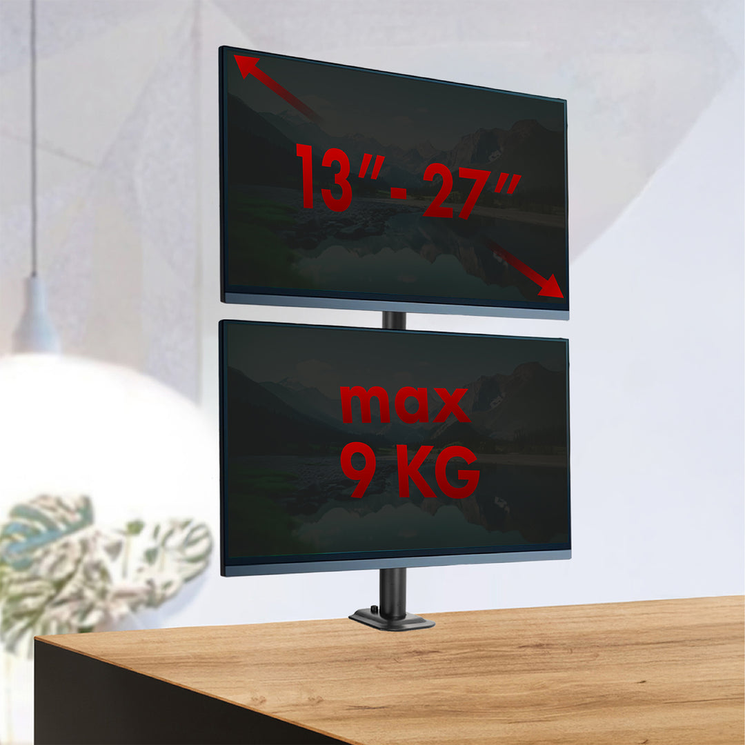 Maclean monitorbeugel, max. VESA 100x100, 13-27", 9 kg, MC-966