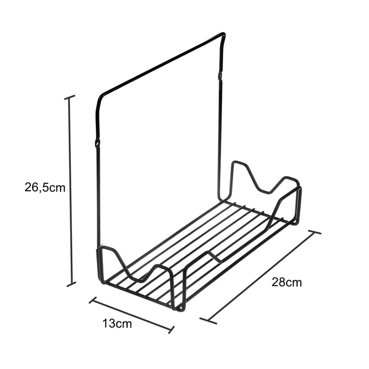 Badkamerplank ABJ, voor badbenodigdheden, wandmontage, wit