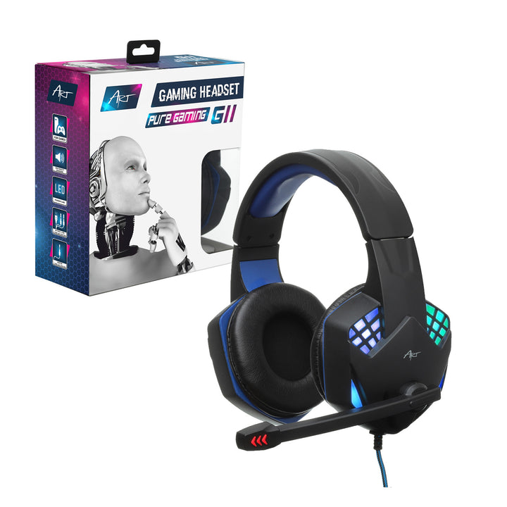 ART gaming hoofdtelefoon, met microfoon, LED-achtergrondverlichting, G11