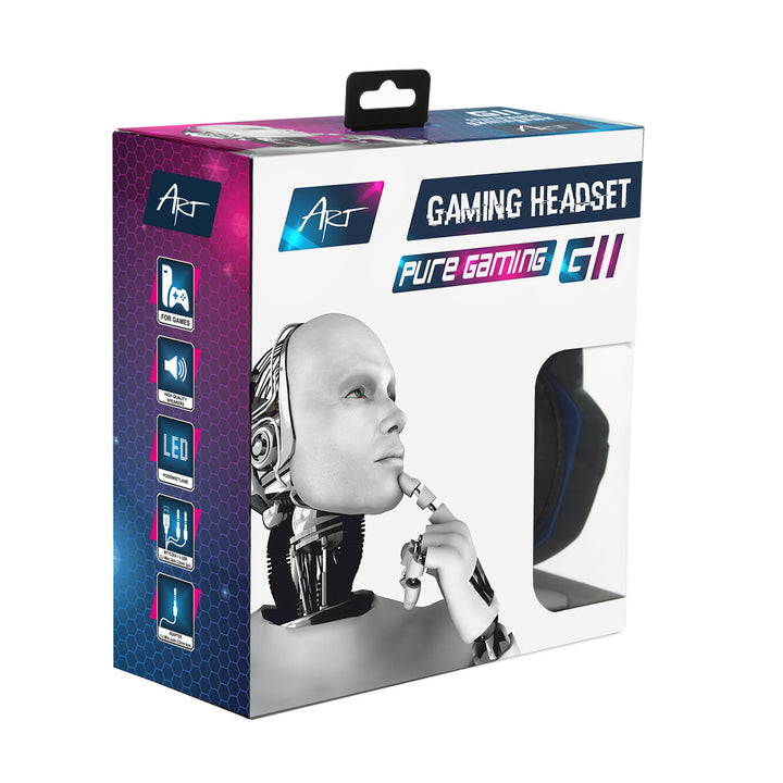 ART gaming hoofdtelefoon, met microfoon, LED-achtergrondverlichting, G11