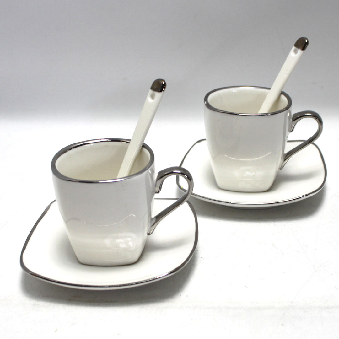 Espressokopjes porseleinen set met borden Queen Isabell W23SV06-06471