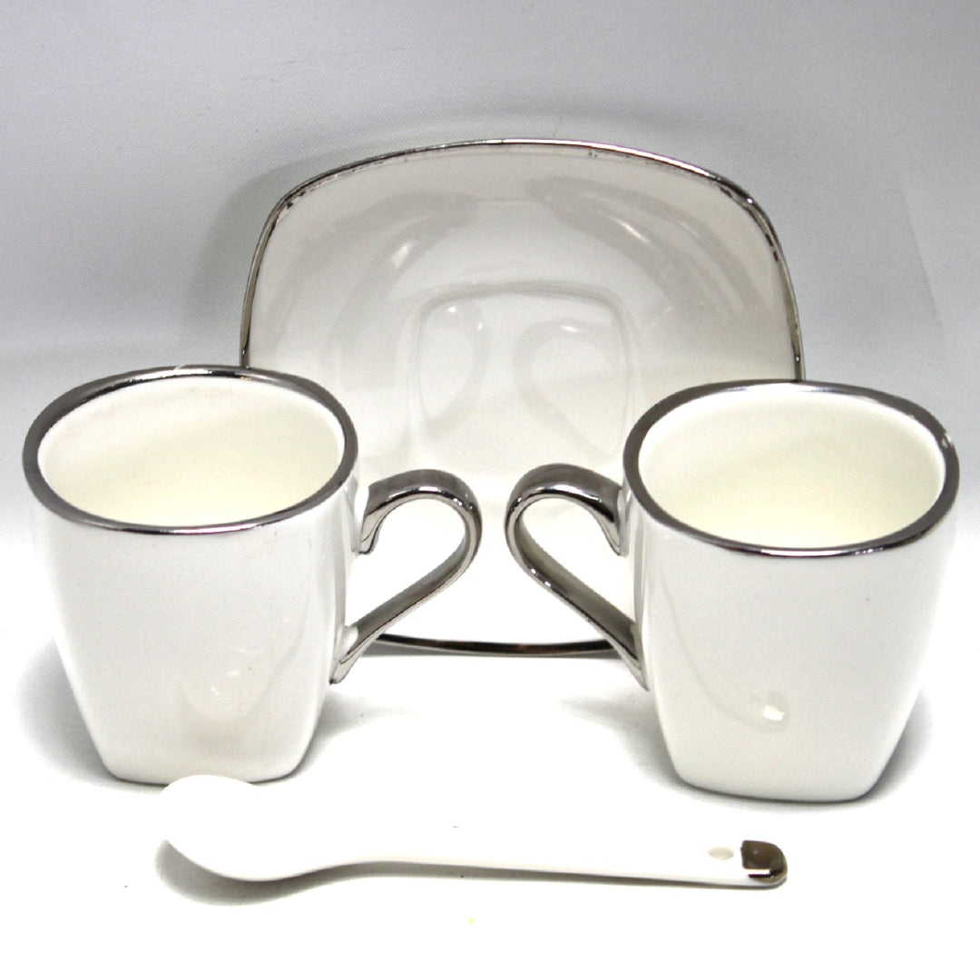 Espressokopjes porseleinen set met borden Queen Isabell W23SV06-06471