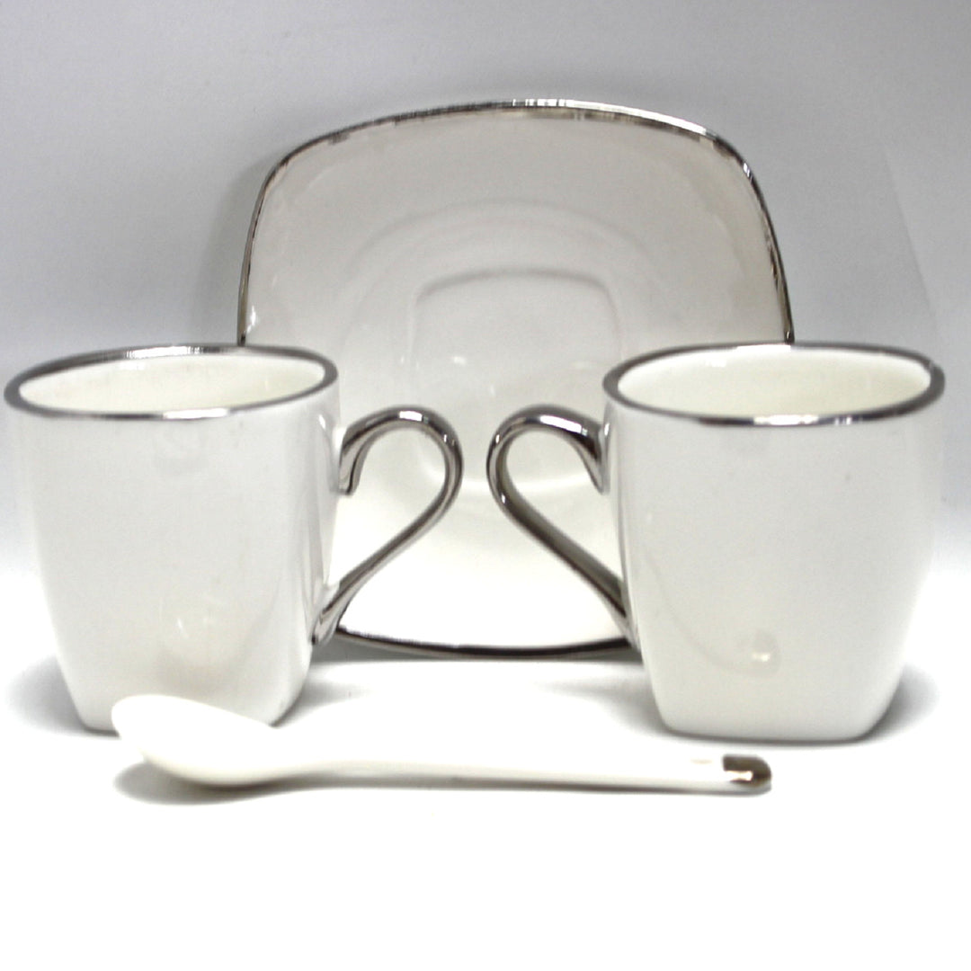 Espressokopjes porseleinen set met borden Queen Isabell W23SV06-06471