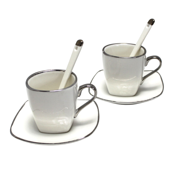 Espressokopjes porseleinen set met borden Queen Isabell W23SV06-06471