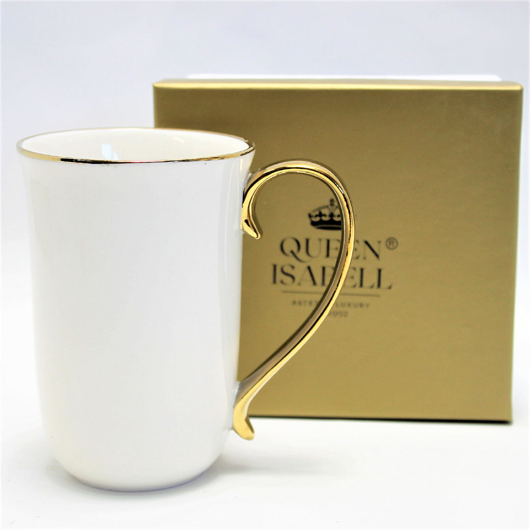 Grote porseleinen koffiemok 400ml Queen Isabell W23GD59-06426
