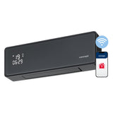 Concept keramische kachel, wandmodel, LED-scherm, timer, grijs, QH4100