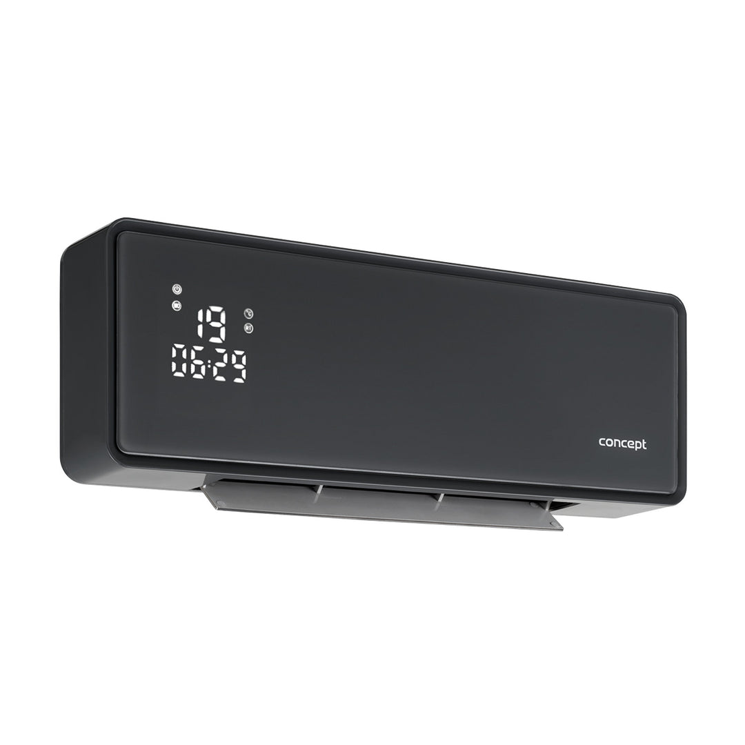 Concept keramische kachel, wandmodel, LED-scherm, timer, grijs, QH4100