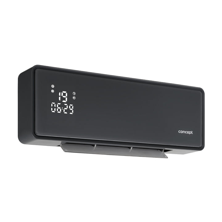 Concept keramische kachel, wandmodel, LED-scherm, timer, grijs, QH4100