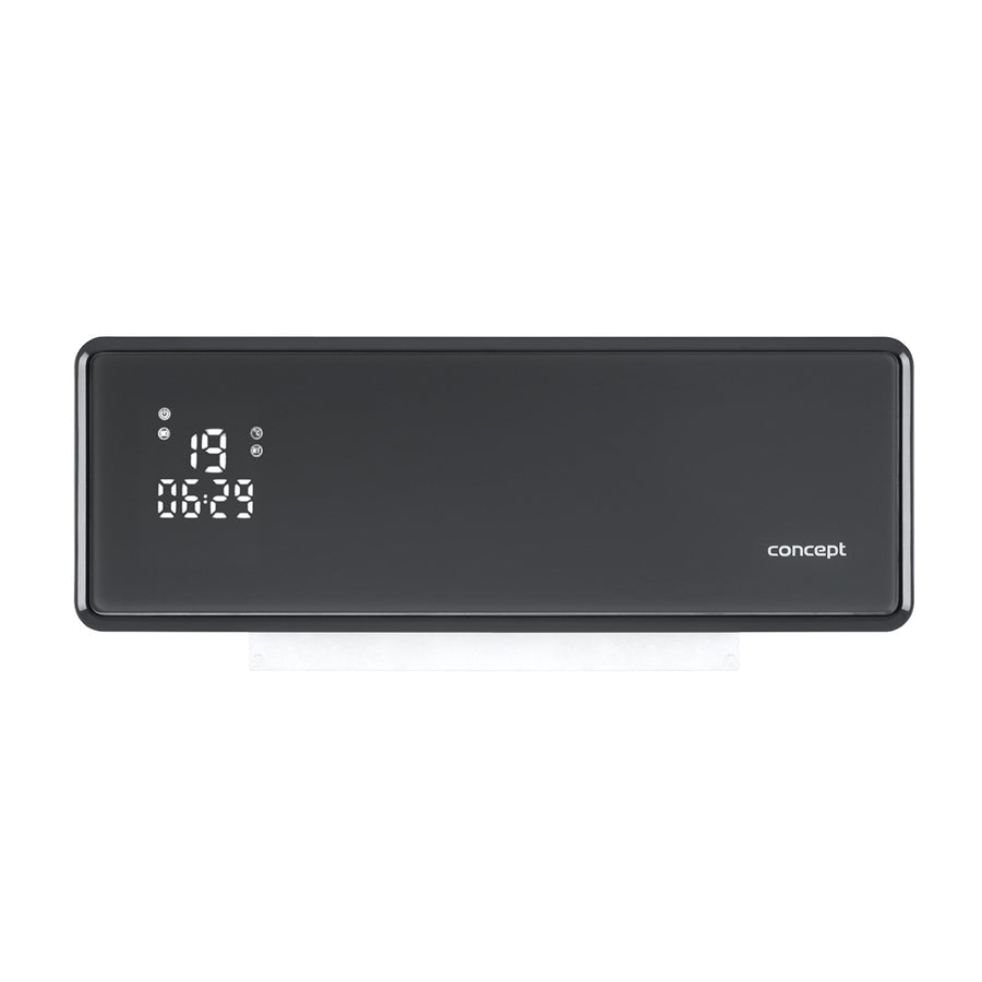 Concept keramische kachel, wandmodel, LED-scherm, timer, grijs, QH4100