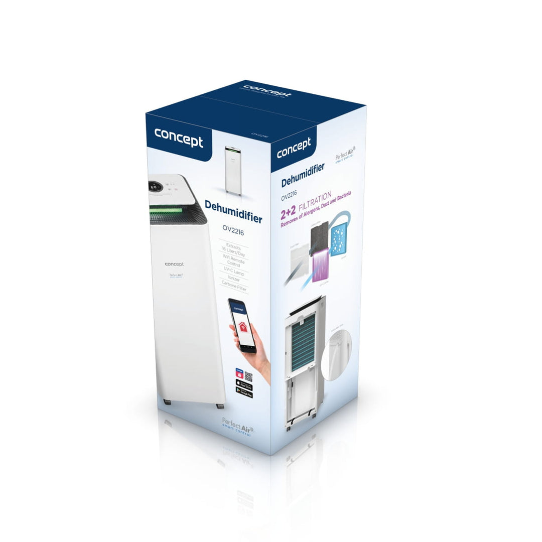 Luchtontvochtiger met luchtreiniger Smart Concept OV2216 Perfect Air