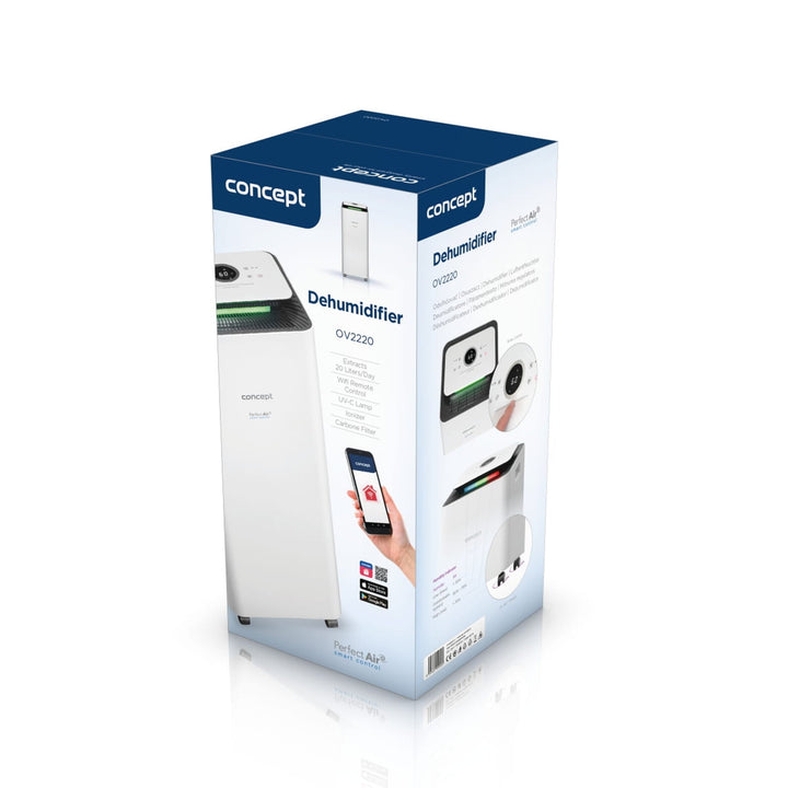 Luchtontvochtiger met luchtreiniger Smart Concept OV2220 Perfect Air