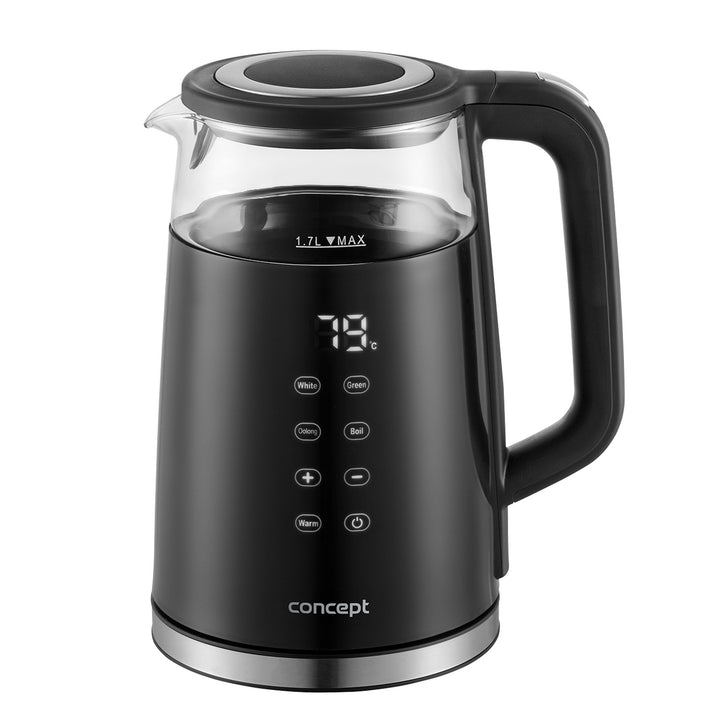 1.7L Concept glazen waterkoker met temperatuurregeling RK4100