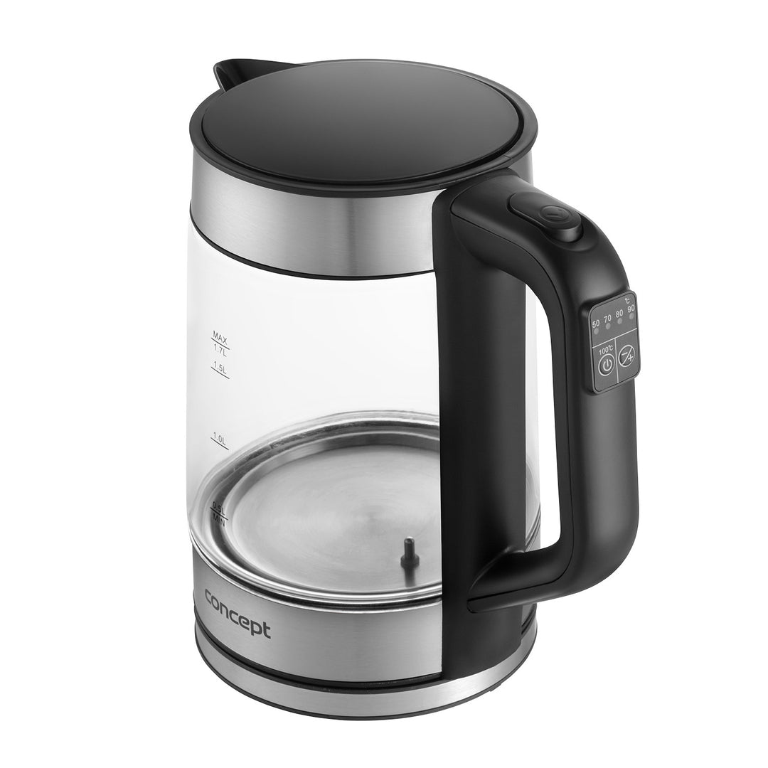 1.7L Concept glazen waterkoker met temperatuurregeling RK4067