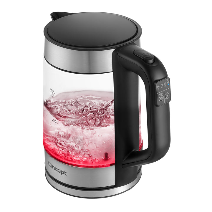 1.7L Concept glazen waterkoker met temperatuurregeling RK4067