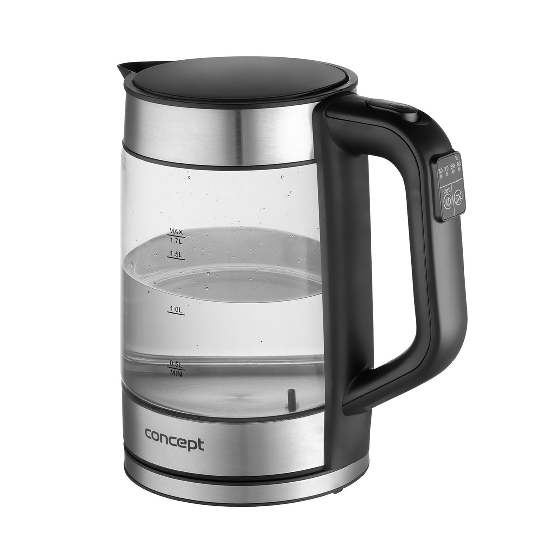 1.7L Concept glazen waterkoker met temperatuurregeling RK4067
