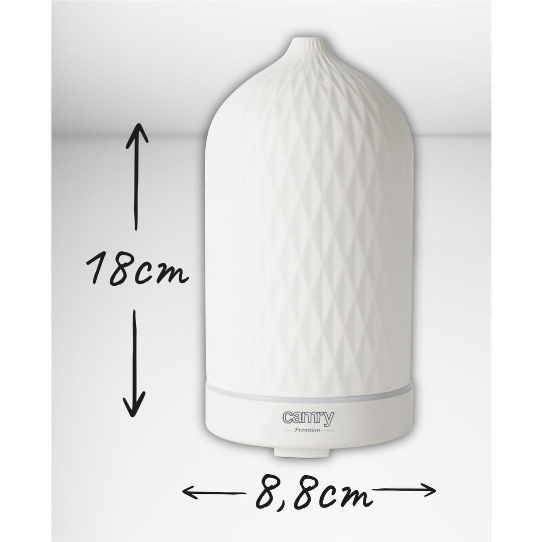 Camry CR 7970 Geurverspreider, ultrasoon, keramisch, 100 ml, sfeerverlichting