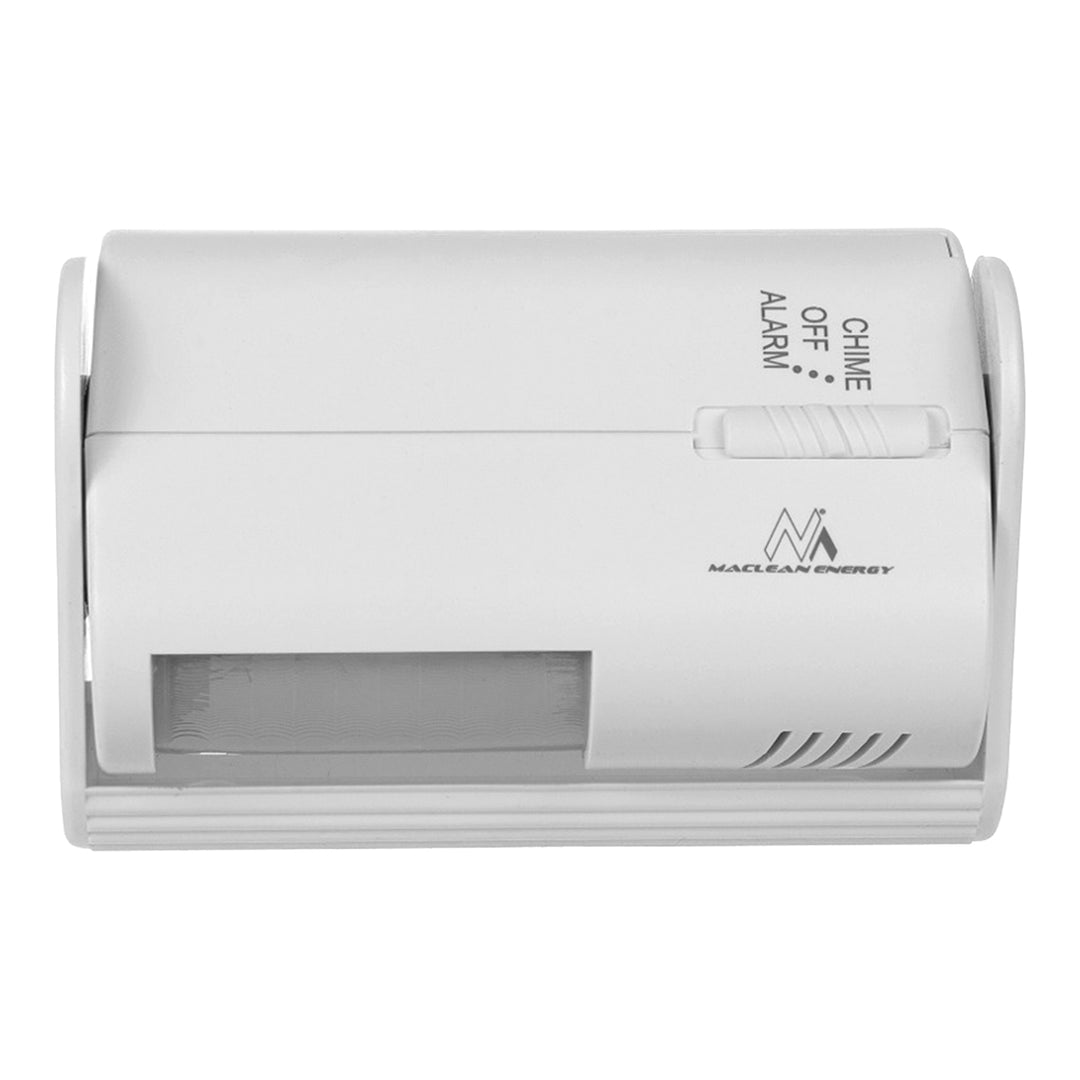 Maclean draadloze toegangssignalering, PIR sensor, bereik 8m, gevoed door 9V DC batterij, volume meer dan 70dB, MCE311 W