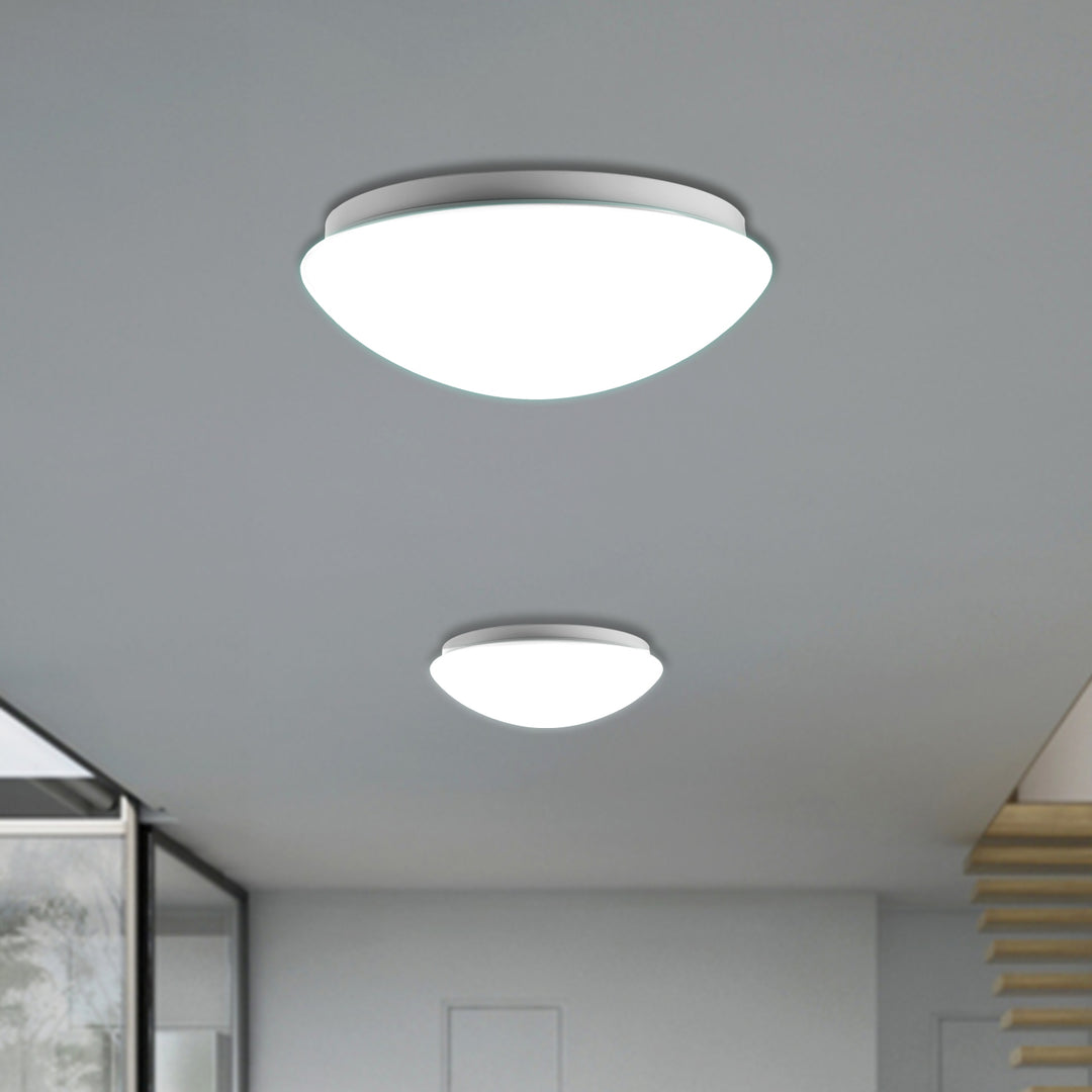 Maclean plafondlamp 1xE27 met sensor, microgolfsensor, PMMA diffuser, max. belasting 25W, IP20, MCE309