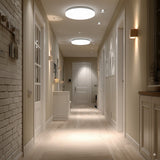 Maclean plafond LED sensorlamp, microgolf sensor 5.8GHz,4000K, 12W, 950lm, IP44, MCE347
