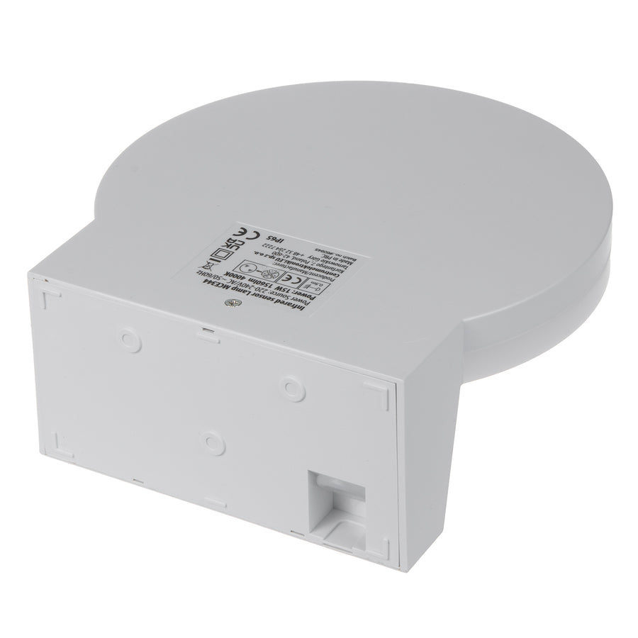 Maclean LED bewegingsmelder, PIR bewegingsmelder, wit, 15W, IP65, 1560lm, neutraal wit (4000K) MCE344 W