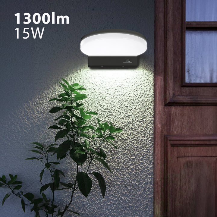 Maclean LED lamp, zwart, 15W, IP65, 1300lm, neutraal wit (4000K) MCE346 B