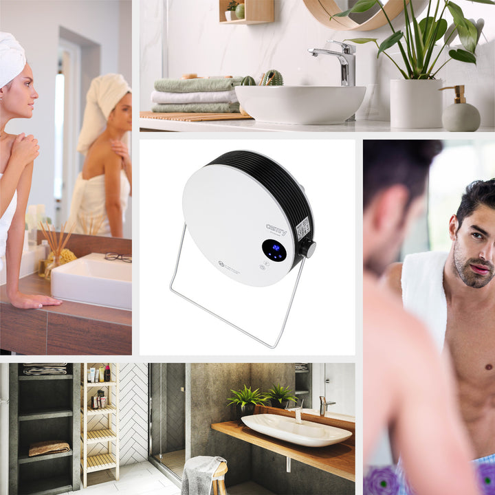 Camry badkamerverwarmer, vermogen 2000W, 2 verwarmingsniveaus, LCD-scherm, afstandsbediening, CR 7747
