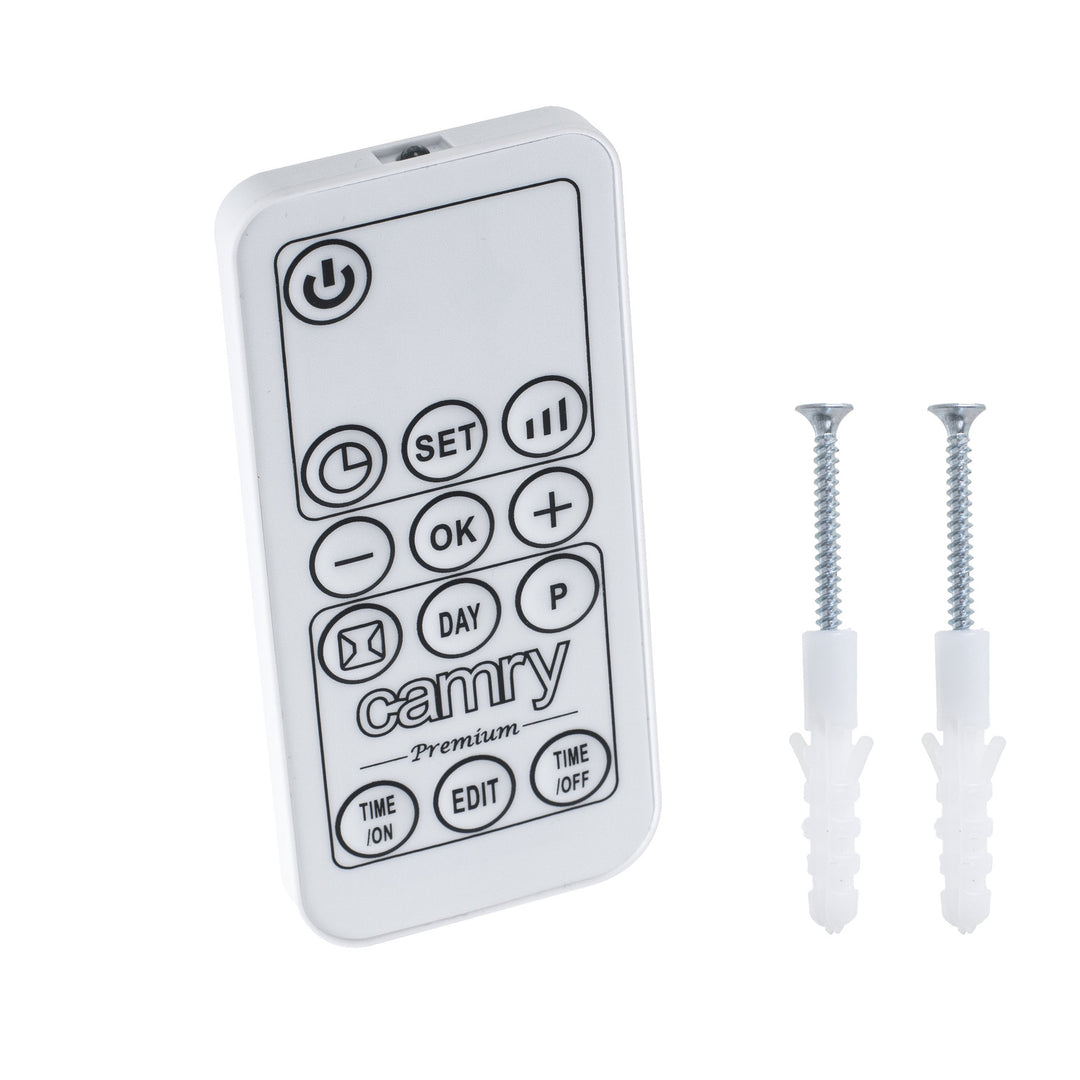 Camry badkamerverwarmer, vermogen 2000W, 2 verwarmingsniveaus, LCD-scherm, afstandsbediening, CR 7747