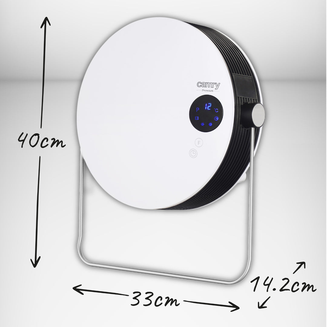Camry badkamerverwarmer, vermogen 2000W, 2 verwarmingsniveaus, LCD-scherm, afstandsbediening, CR 7747