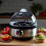 GreenBlue automatische eierkoker, vermogen 400W, tot 7 eieren, maatbeker, 220-240V~, 50 Hz, GB572