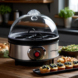 GreenBlue automatische eierkoker, vermogen 400W, tot 7 eieren, maatbeker, 220-240V~, 50 Hz, GB572