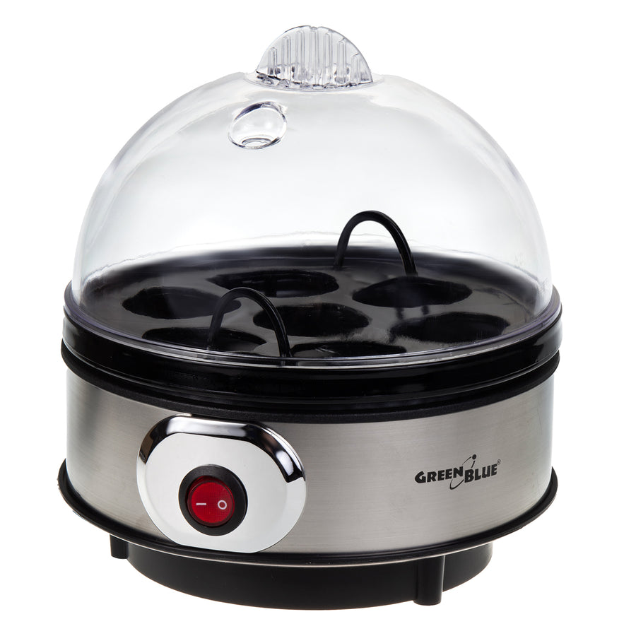 GreenBlue automatische eierkoker, vermogen 400W, tot 7 eieren, maatbeker, 220-240V~, 50 Hz, GB572