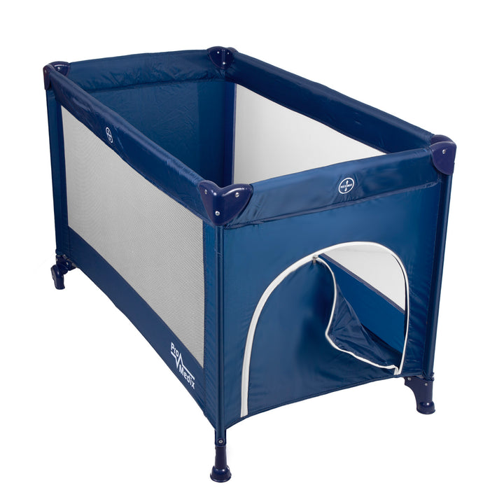 Reiswieg Promedix,125x65x74cm, blauw, wielen, beschermhoes, PR-803B + Baby inhalator panda PR-812